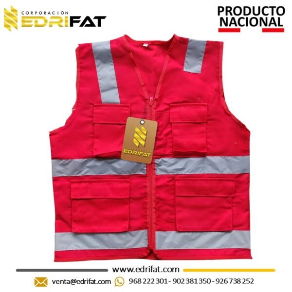 Chaleco Modelo H Drill Tecnología Rojo