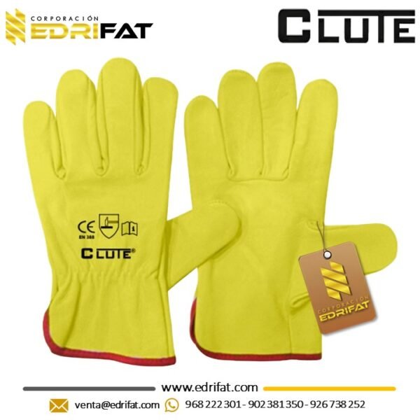 Guantes de Badana Amarillo Clute