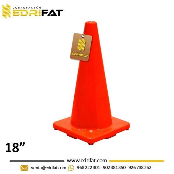 Cono de Seguridad PVC 18″ Importado