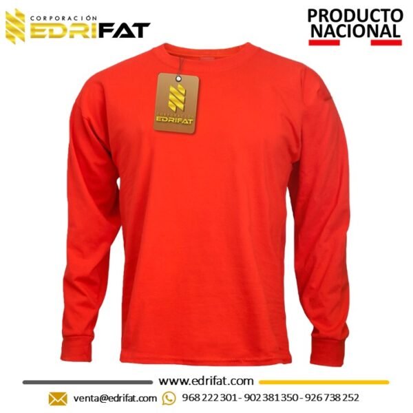 Polo Manga Larga Jersey 20.1 Anaranjado
