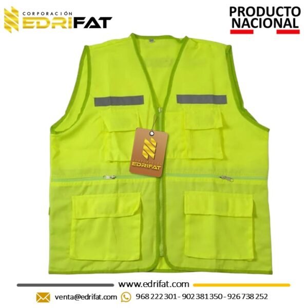 Chaleco Modelo Reportero Drill Tecnología Fosforescente