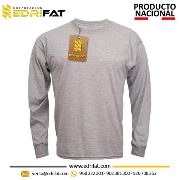 Polo Manga Larga Jersey 30.1 Plomo