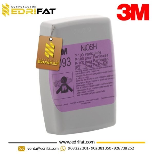 3M FILTRO 7093 P100 PARA PARTÍCULAS