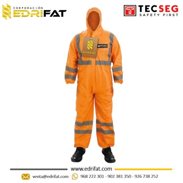 Traje descartable Tecseg TSG15OR alta Visibilidad