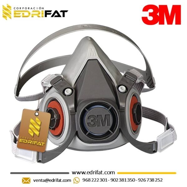 RESPIRADOR 6200 MEDIA CARA 3M