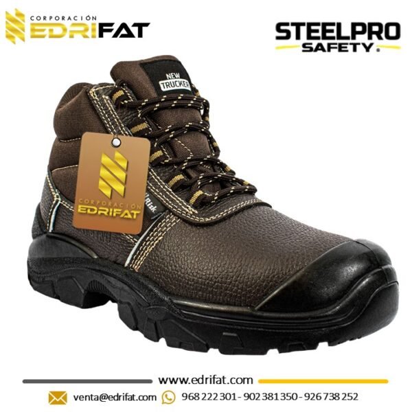 botín Dieléctrico Trucker T115 Marrón Steelpro