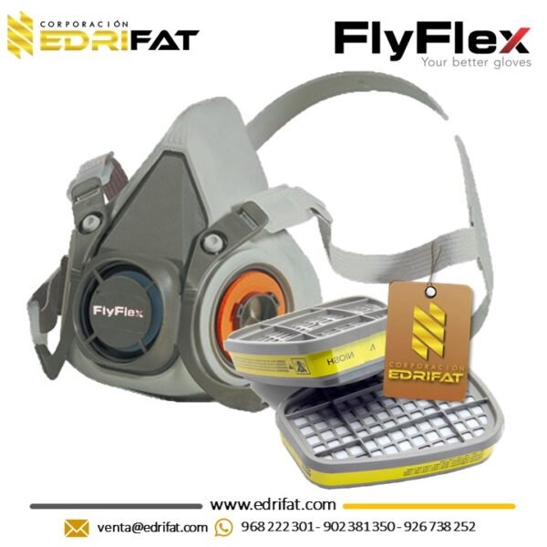 Respirador 6200 Con Filtro Para Gases Flyflex
