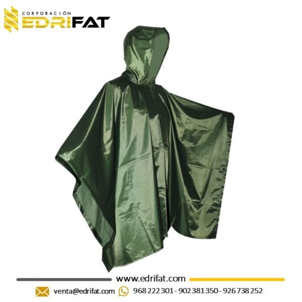 Poncho Impermeable para Lluvia Verde Nacional