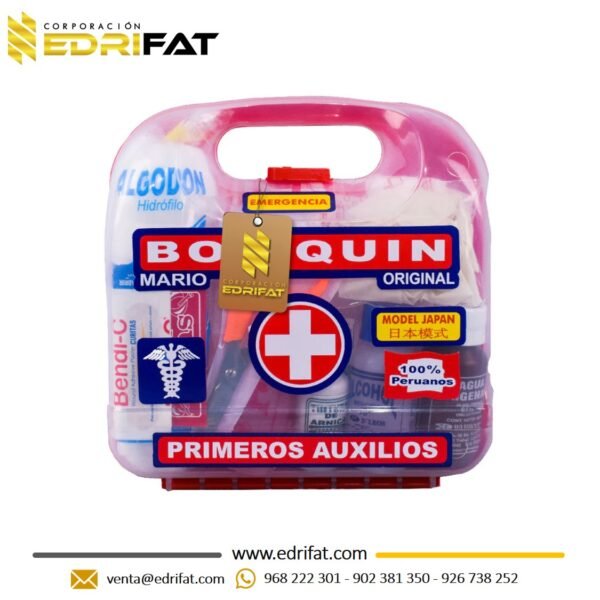 Botiquín Portátil Transparente Tipo Lonchera